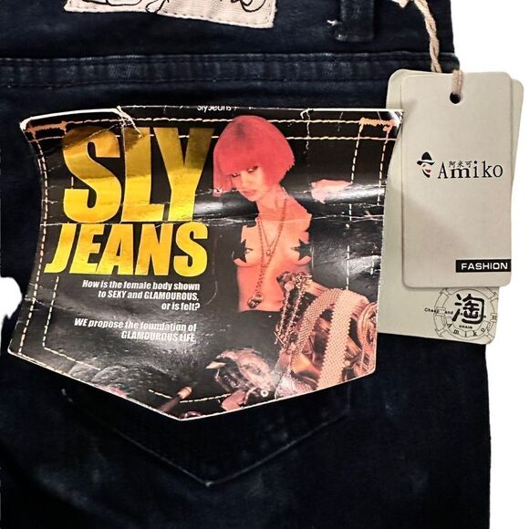 SLY Jeans ~skinny fit ~ low rise ~ Japanese denim ~ size 28 - Picture 2 of 14